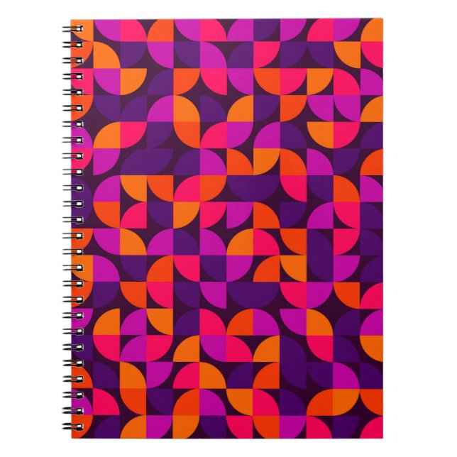 Geometrisches nahtloses Muster. Abstrakter Vintage Notizblock (Vorderseite)