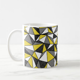 Geometrisches nahtloses Muster im Retrostil Kaffeetasse
