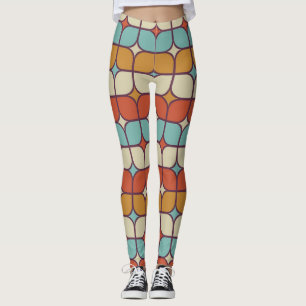 Geometrisches nahtloses Muster, im Vintage-Stil. Leggings