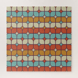 Geometrisches nahtloses Muster, im Vintage-Stil. Puzzle