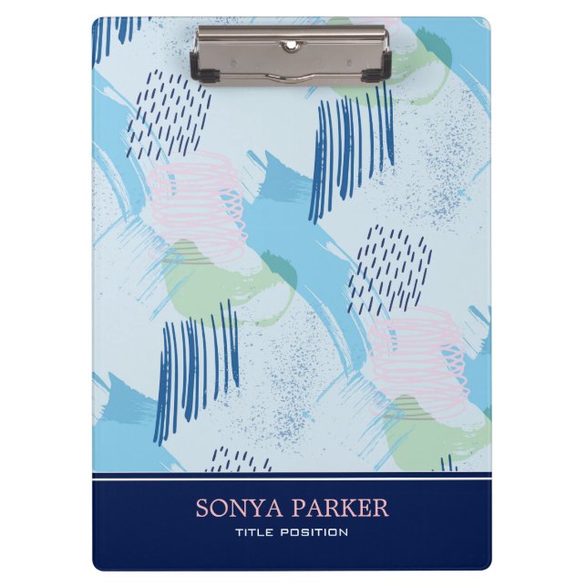 Geometrisches Nahtloses Muster Klemmbrett (Vorderseite)