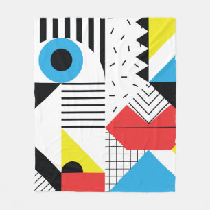 Geometrisches nahtloses Muster mit abstrakten Form Fleecedecke