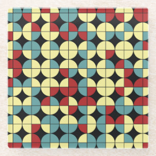 Geometrisches nahtloses Muster, modernes Design. Glasuntersetzer