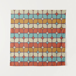 Geometrisches nahtloses Muster, Vintager Stil. Wandteppich