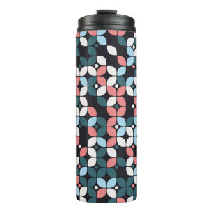 geometrisches nahtloses Musterdesign geometrisch, Thermosbecher