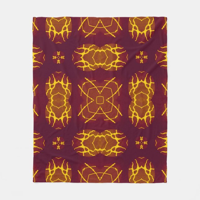 Geometrisches Nahtloses Retro-Design. geometrisch Fleecedecke (Vorderseite)
