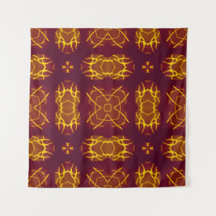 Geometrisches Nahtloses Retro-Design. geometrisch Wandteppich