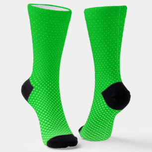 Geometrisches Neon Green Socken