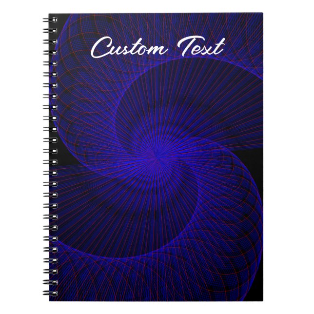 Geometrisches Notebook mit zwei Klammern nach oben Notizblock (Vorderseite)