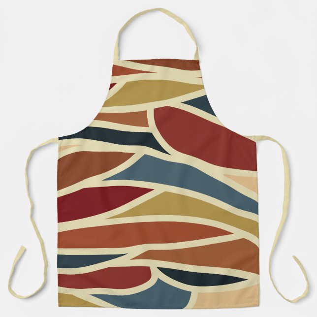 Geometrisches opak gestanztes Glasdesign Schürze (Vorderseite)