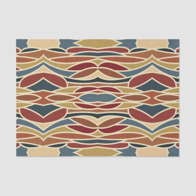 Geometrisches opak gestanztes Glasdesign Seidenpapier (Vorderseite)