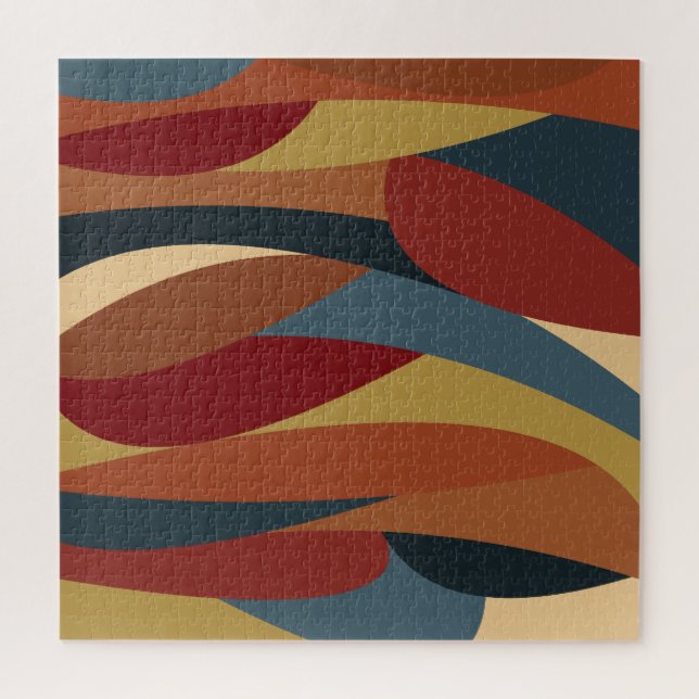 Geometrisches, optisches, gestanztes Glas Abstrakt Puzzle (Vertikal)