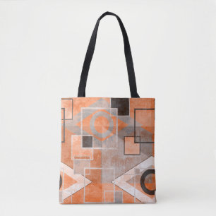 Geometrisches orangegraues Grundiermittel