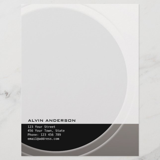 Geometrisches Original, beliebig anpassbarer Text  Briefkopf (Vorderseite)