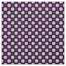 Geometrisches Ornament in Rosa und Schwarz. Stoff
