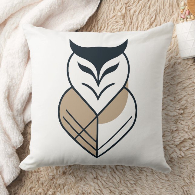 Geometrisches OWL-Logo Kissen (Decke)