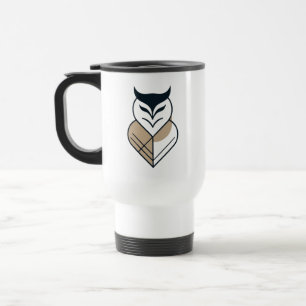 Geometrisches OWL-Logo Reisebecher
