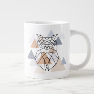 Geometrisches Owlingdesign Jumbo-Tasse