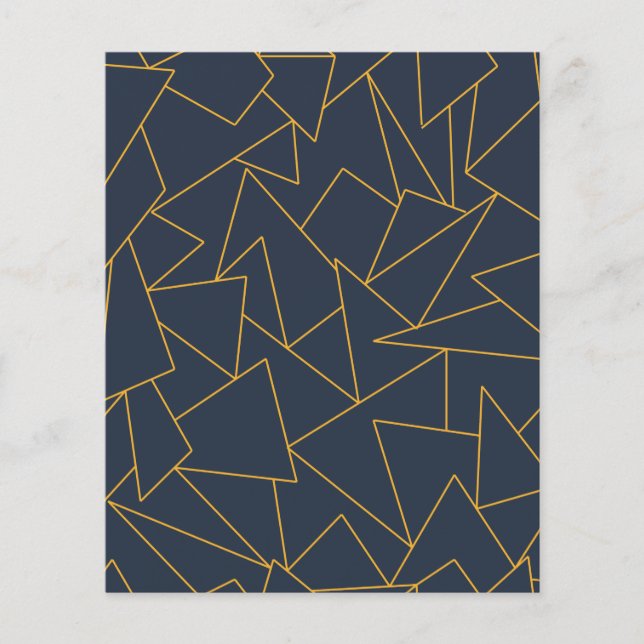 geometrisches Papier für Navy und Gold (Vorderseite)