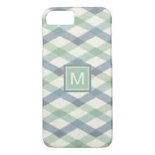 Geometrisches Pastellmuster des Monogramm-  Case-Mate iPhone Hülle