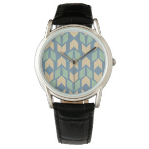 Geometrisches Pfeil-Muster Geo-Schritt- im Freien Armbanduhr