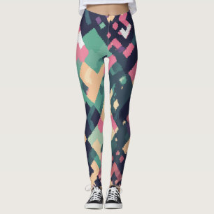 Geometrisches Pixel Leggings