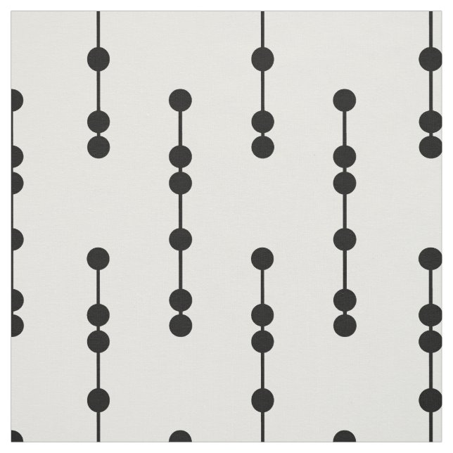 Geometrisches Punkt-Schwarzweiss-Muster Stoff (Muster)