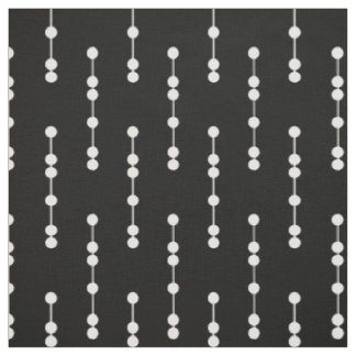 Geometrisches Punkt-Schwarzweiss-Muster Stoff