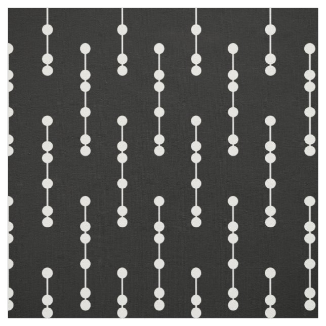 Geometrisches Punkt-Schwarzweiss-Muster Stoff (Muster)