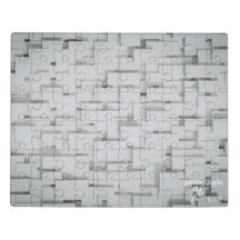 Geometrisches Puzzle Wedding Gästebuch