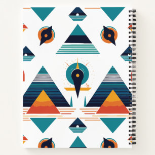 Geometrisches Pyramids-Notebook Notizbuch