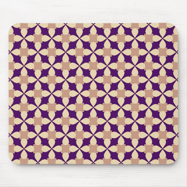 Geometrisches Quermuster Mousepad (Vorne)