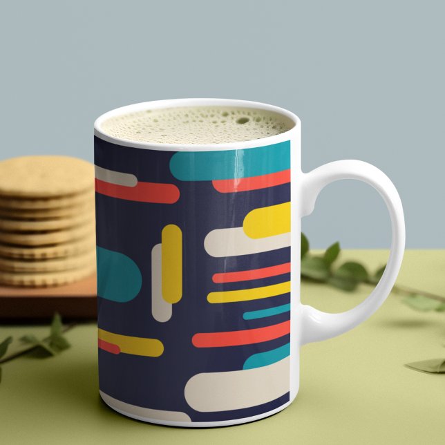 Geometrisches Rechteck-Muster Kaffeetasse (Mugs)