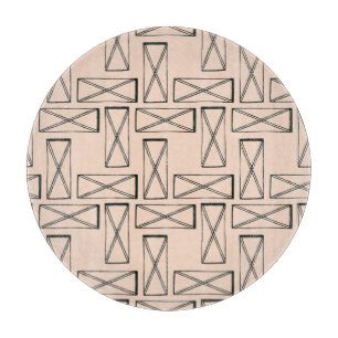 Geometrisches Rechteck X Schneidebrett