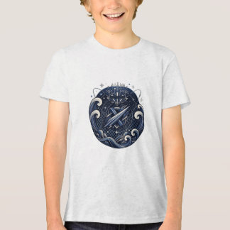 Geometrisches Renn-T-Shirt für Kinder | Speed Styl Tri-Blend Shirt