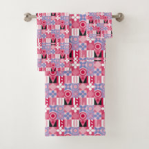 geometrisches Retro-Druckmuster