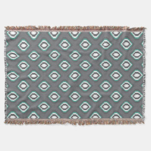 Geometrisches Retro-Ikat-Stammesmuster Decke