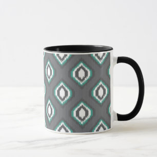 Geometrisches Retro-Ikat-Stammesmuster Tasse
