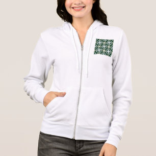 Geometrisches Retro-Kreismuster Hoodie