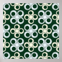 Geometrisches Retro-Kreismuster