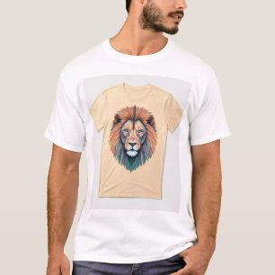 "Geometrisches Retro-Lion: 80er & 90er-Rücken-T-Sh T-Shirt