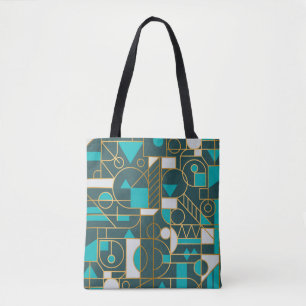 Geometrisches Retro: Minimalistisches Artwork Post
