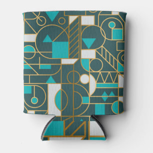 Geometrisches Retro: Minimalistisches Artwork Post Dosenkühler