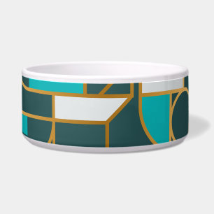 Geometrisches Retro: Minimalistisches Artwork Post Napf