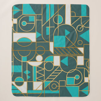 Geometrisches Retro: Minimalistisches Artwork Post Sherpadecke