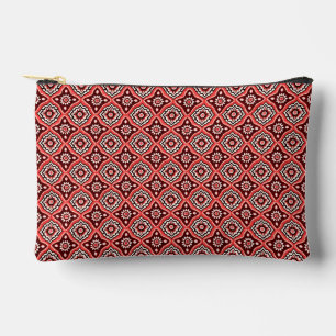 Geometrisches Retro-Muster Zubehörtasche