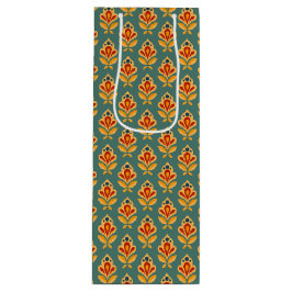 Geometrisches Retro-Print Gemustert Geschenktüte Für Weinflaschen