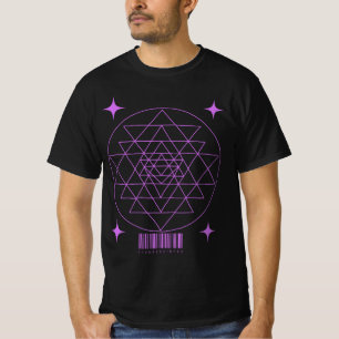 Geometrisches Retro-Sakraldesign T-Shirt