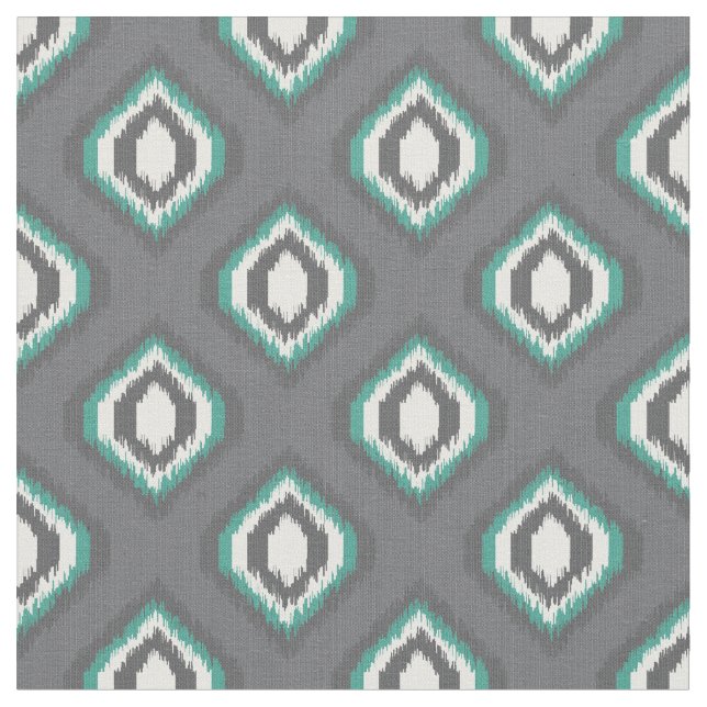 Geometrisches Retroikat-Stammmuster Stoff (Nahaufnahme)