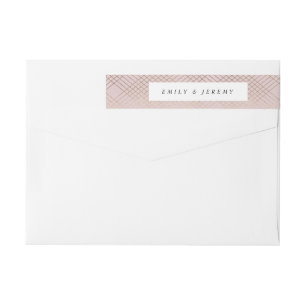 Geometrisches rosa Goldgatsby Hochzeit